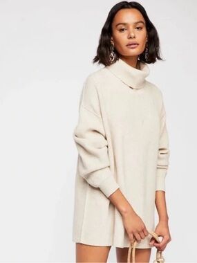 Free People Softly Structured Tunic Sweater NWOT SIZE L